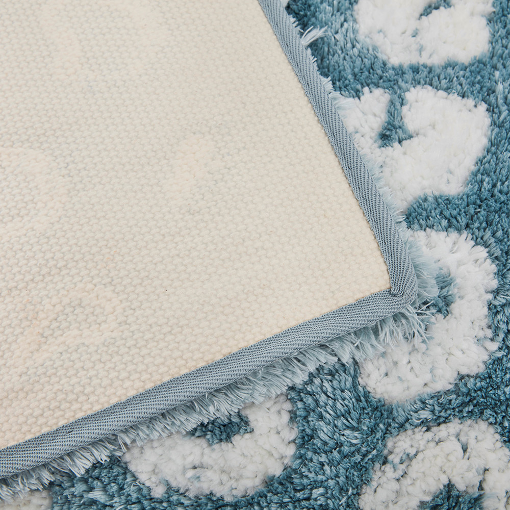 Polyester Chenille Plush Non Slip Absorbent Tufted Bath Mat
