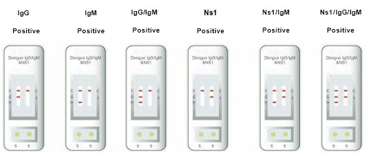 One Step Test DENGUE NS1-IgM/IgG Whole Rapid Test For medical use