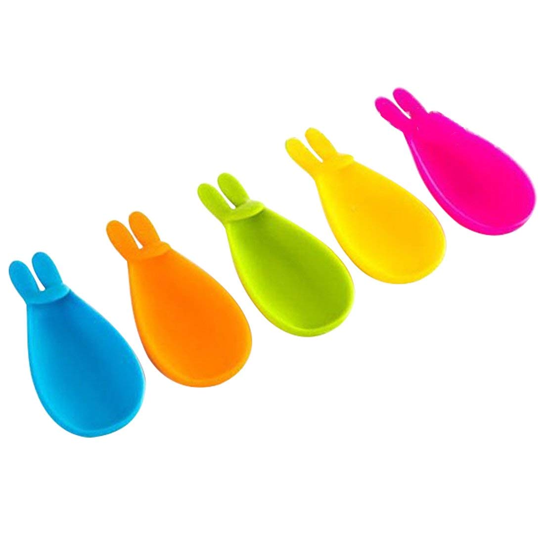 Beautiful Rabbit Tea Bag Holder Cute Silicone Cup Hanging Tool Gift Coffee Tea Spoon Holder