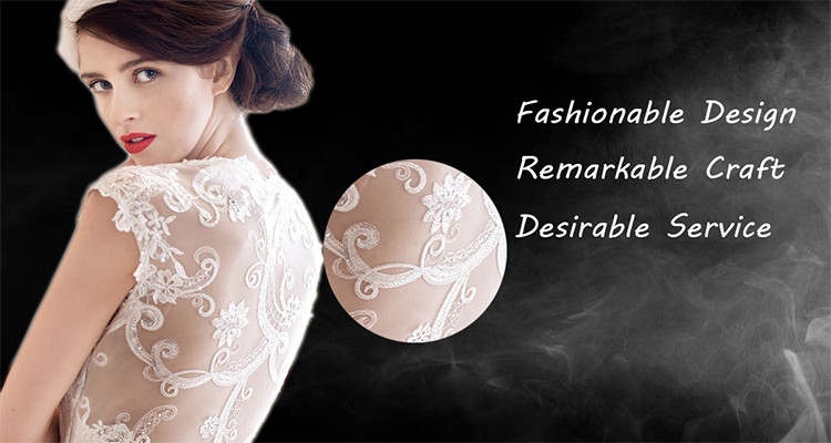 Luxury White Sequin Glitter Lace Fabric Handmade Embroidered
