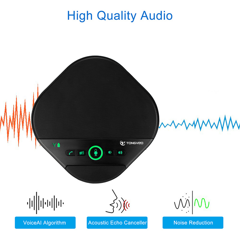 Laptop USB Driver Free Wireless PC Camera Microphone for Conference Room Sound System