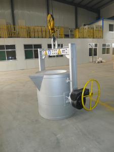 China 3000KG Capacity Molten Aluminum Transfer Ladles Bottom Pouring Ladles 90C wholesale