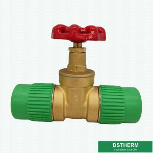 China Brass Gate Heat Insulation Concealed PPR Brass High Pressure Stop Valve wholesale