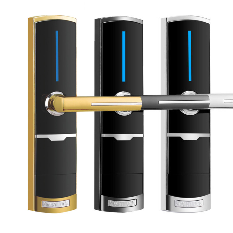 FCC Hotel Smart Door Locks Card Electronic Zinc Alloy Apartment