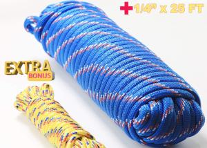 China Diamond Braided Nylon Rope 32 Strands 1/2in 100FT UV Resistant wholesale