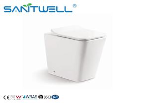 China Rimless Free Standing Toilet With Hidden Water Tank , floor standing wc wholesale