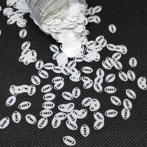 China Create a Stunning National Football League Display with 6mm Bulk Glitter in Rugby Shape wholesale