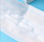 Non Pigmented Medical Mouth Mask , 3 Layer Breathing Protection Mask