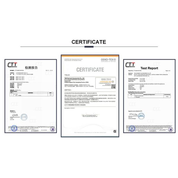 Satin hang tag samples