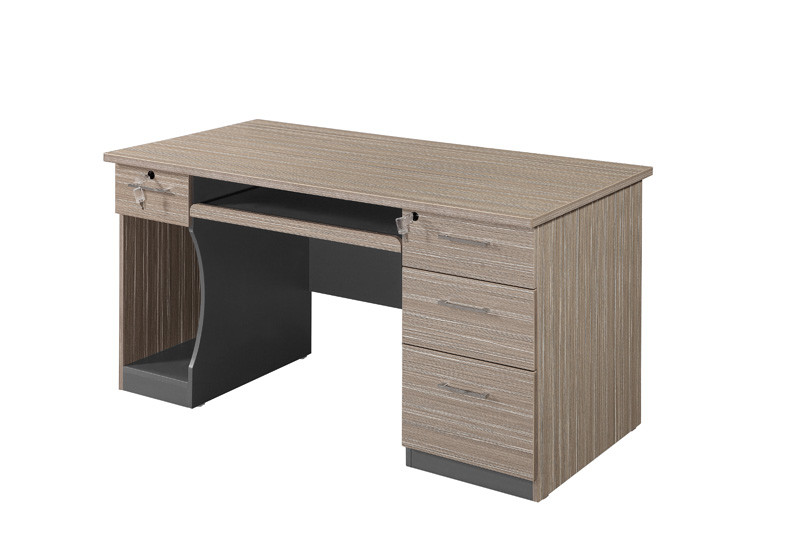 Simple Design Wood Computer Desk Staff Furniture With Melamine Surface