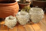 home dicorative wicker garden baskets wicker flower plant baskets manufacturer