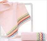 Best luxury 100 percent cotton 390GSM face Jacquard striped towels
