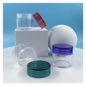 China Highly OEM Clear Plastic Jars With Colorful Lids 30g Cosmetic Jars for Face Care wholesale