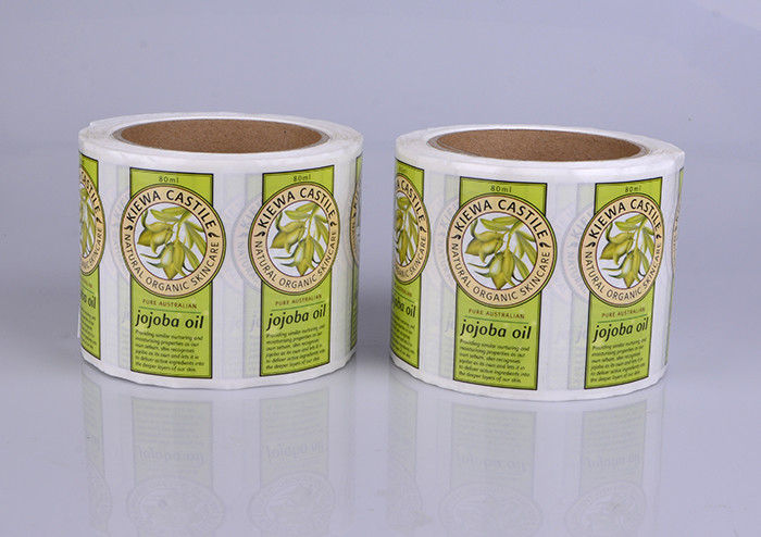 Personalized customized 80ml jojoba oil natural organic skincare bottle sticker labels