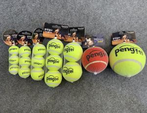 China Dog Toy Naughty Nice Holiday Themed Tennis Balls Red Green 2.5&quot; Choose Quantity (5 pack) wholesale