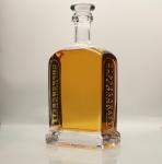 Copper Craft Whiskey Bourbon Glass Bottle Widow Frosting Extra White