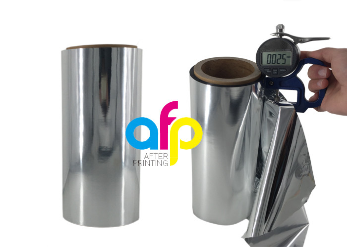 PET Material Metalized Polyester Film Roll 17 Mic - 25 Mic Thickness