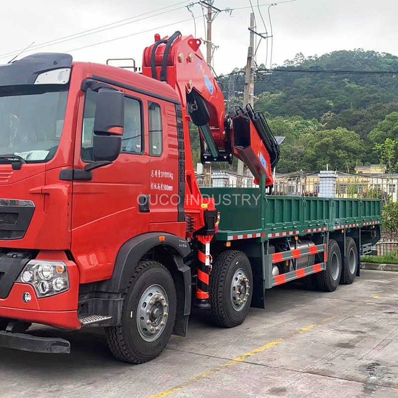 Knuckle Telescopic Boom Lorry Mounted Crane 20t
