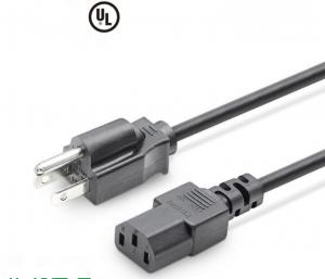 China American Standard Power Cord Organizer 3*0.824 Square US Standard Three Plug Socket UL Certification wholesale