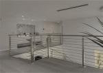 Modern Staircase Stainless Steel Balcony Railing Durable Balustrade Customized