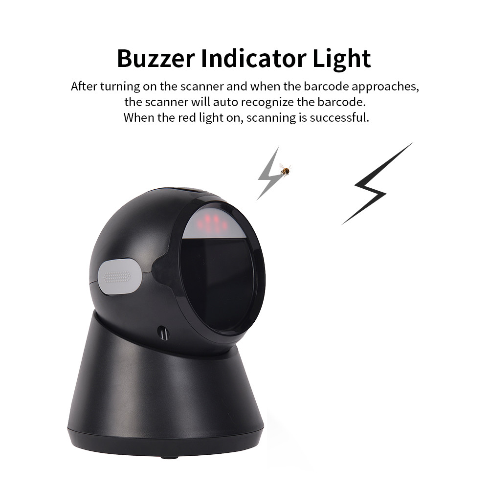 Desktop CMOS Barcode Scanner Automatic Omni Directional 2200 Times/S YHD-9100D