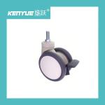 Threaded Stem Swivel Dual 3 Inch Universal 65MM Medical Cart Casters