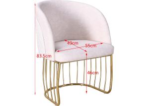 China Luxury 55cm 83.5cm Faux Leather Upholstered Dining Chairs wholesale
