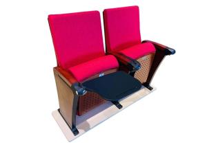 China Pink Wood Padded Conference Hall Chairs For Meeting Room wholesale