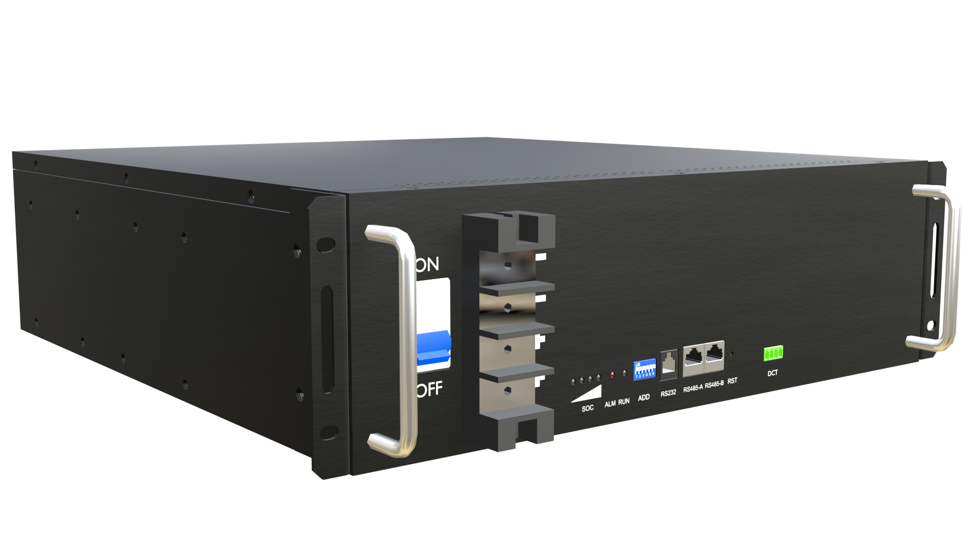 48V LiFePO4 Golf Cart Battery, 50Ah Rack-Mounted, Prismatic Cell, >6000 Cycles, RS485/CAN Communication