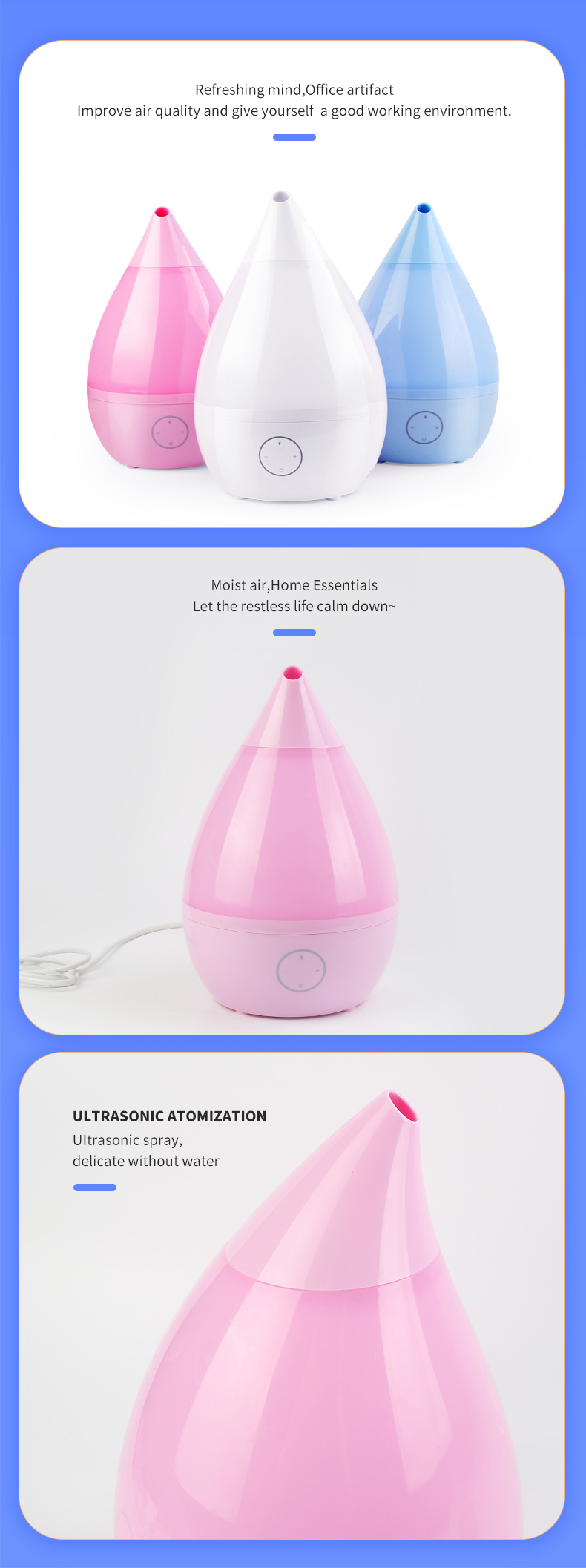 Air Moistener Electric Oil Diffuser Humidifier For Aromatherapy Humidification