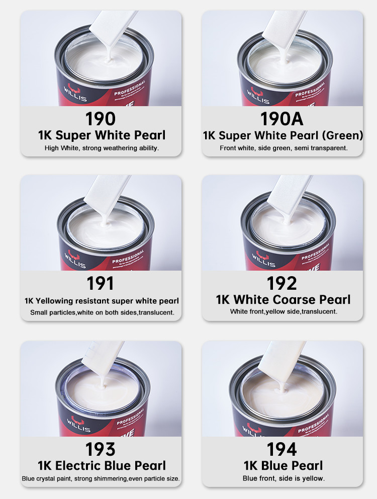 High Gloss Fast Dry Water Resistance Pearl Automotive Paint Pearl Car Paint Automotive Paint Brands