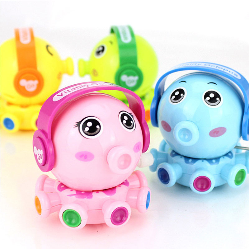 PVC Wind Up Easter Puzzle Toys for Kids Cute Animals Toy Octopuses Walking Jumping Clockwork Bulk Birthday Gift Party Favors