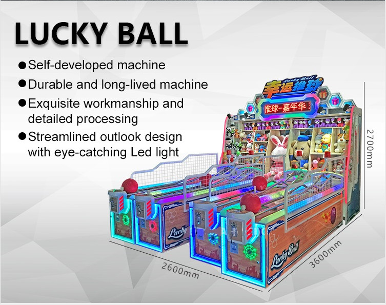 Lucky Ball Ticket Prize Redemption Machine / Amusement Carnival Game Booth