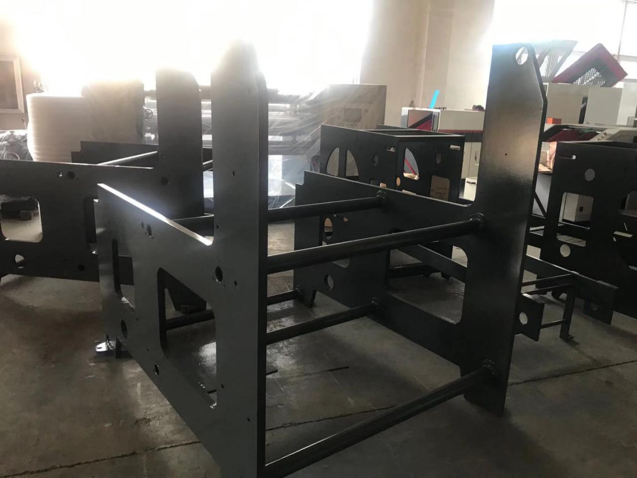 Semi Automatic Paper Bag Making Machine Square Bottom Brown