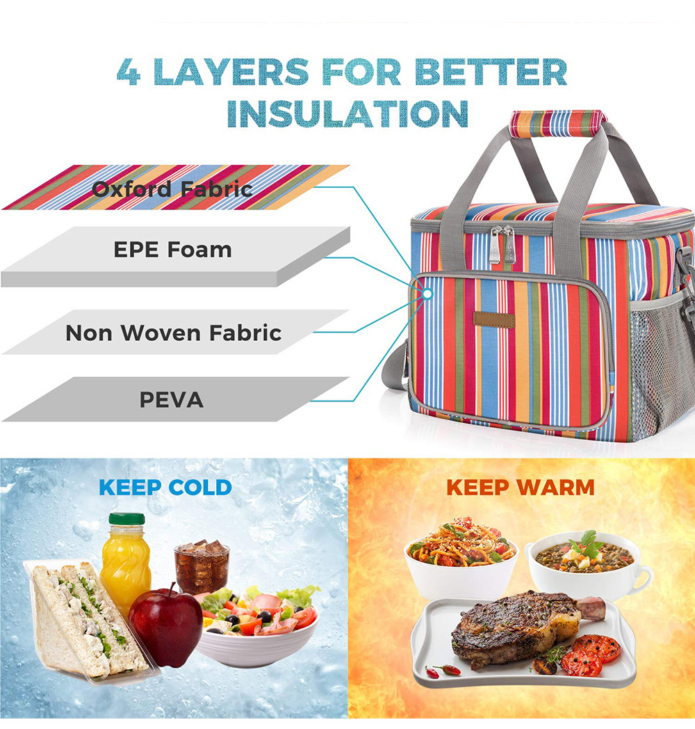 Adjustable Strap Insulated Cooling Tote Bag For Adult