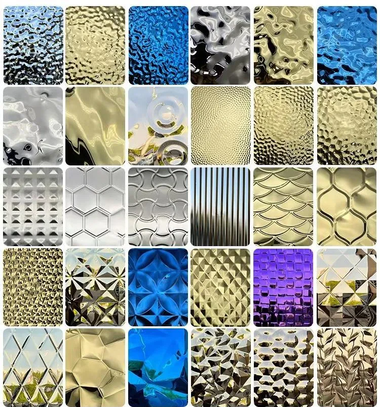 Stainless Steel Decorative Material Honeycomb Pattern Stamped Stainless Steel Metal Sheet for Wall Metal Decorative Panel