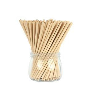 China PLA Biodegradable Paper Straws Brown Paper Straws Independent Packaging wholesale