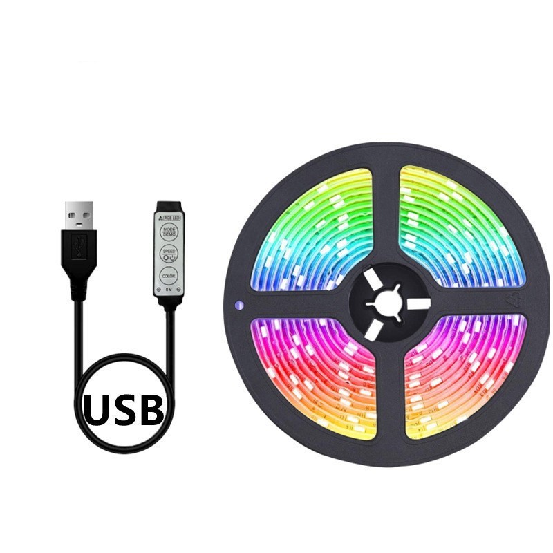 USB Powered LED Strip Light With RGB Color Temperature And SMD5050 LED Light Source