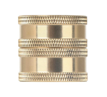 3/4 Inch Garden Water Hose Double Female Swivel Brass Adapter GHT Thread Connector Fitting