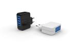 5V4.8A Fireproof PC 4 Port USB Travel Charger