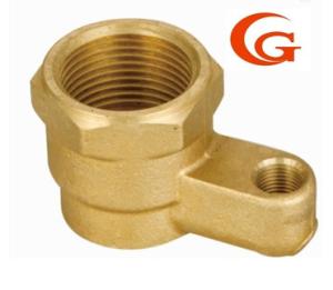 China Hexagonal Brass Water Pipe Fittings , 45D Flared Pipe Fittings wholesale