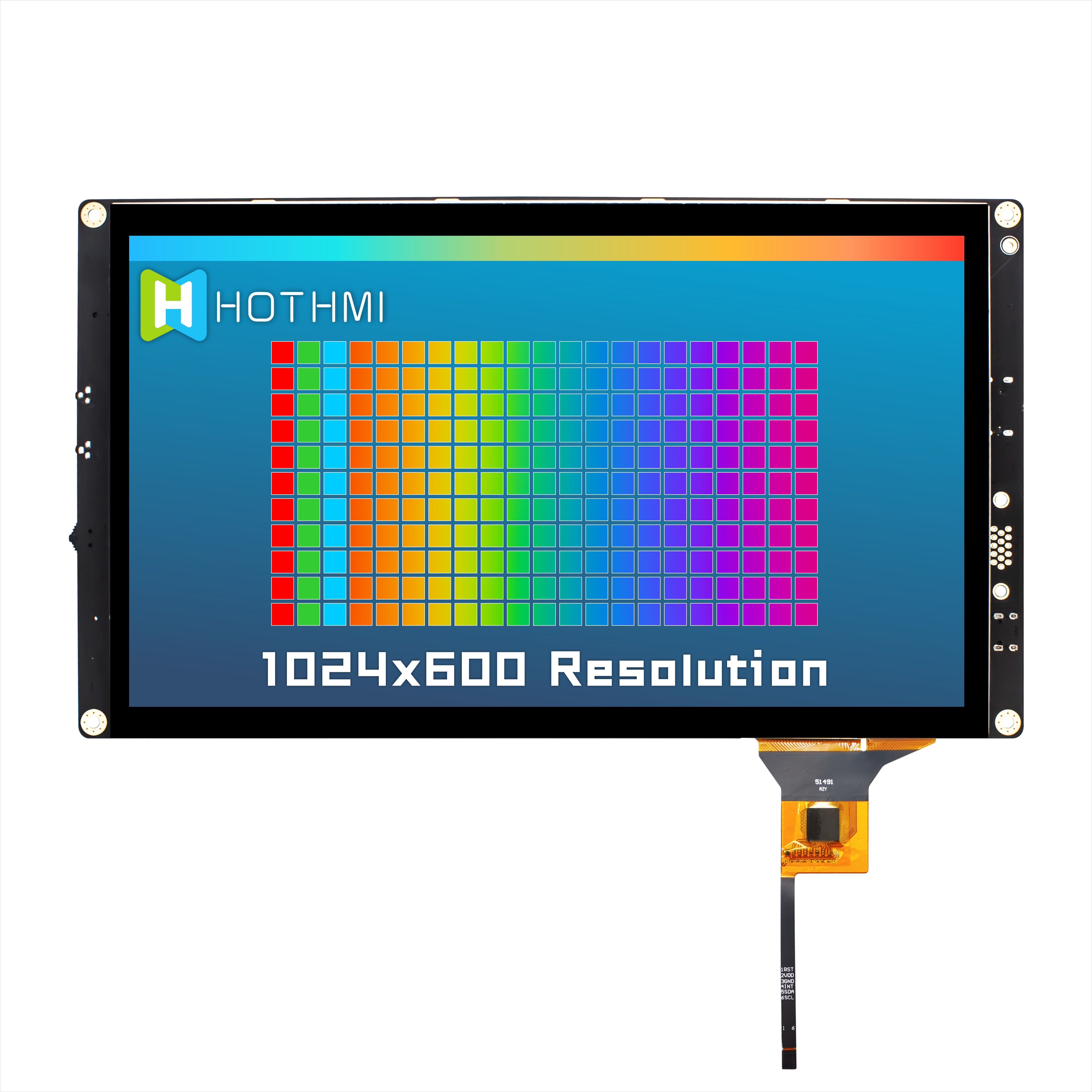10.1 Inch HI IPS 1024x600 TFT LCD Module Display Capacitive Touch With Raspberry Pi