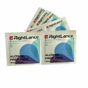 China 30x60mm 70% Isopropyl Alcohol Antiseptic Pads For Skin Clean wholesale