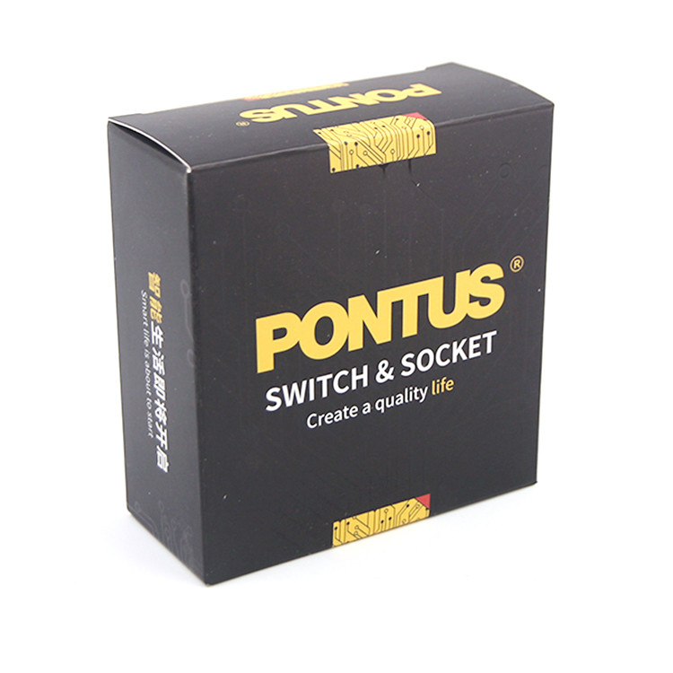 400gsm Fully Black Packaging Box Printing With Auto - Lock Bottom