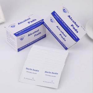 China 100Pcs Disposable 75% Alcohol Cotton Wipes Individually Wrapped wholesale