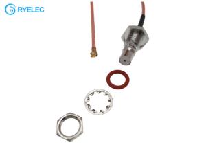 China QMA Waterproof Female Bulkhead Connector Solder To UFL Female For RG316 Rf Coaxial Cable wholesale