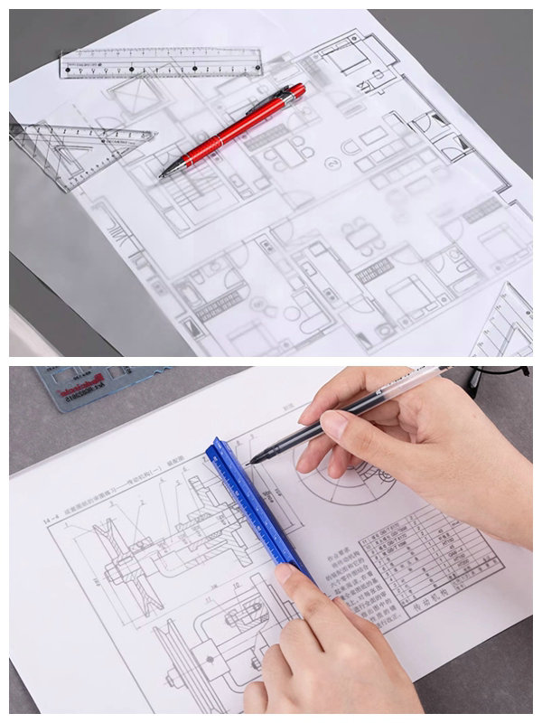 73Gram 83Gram Transparent Tracing Paper For Architectural Engineering Drawings 31 X 43 Inch 