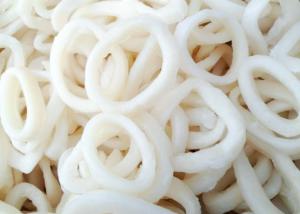 China Forzen Squid Rings White Color Eu Standard Diameter 3-7cm Chemical Off wholesale
