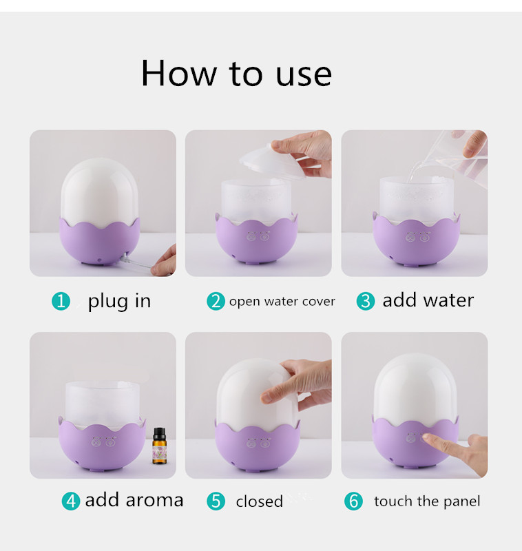 300ml Aroma Diffuser Humidifier Home Aroma Diffuser DC5V Rated Voltage LM-JS702