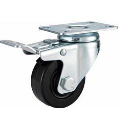 China 04-Medium duty caster Locking Eletroconductive rubber caster wholesale